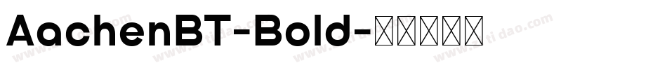AachenBT-Bold字体转换