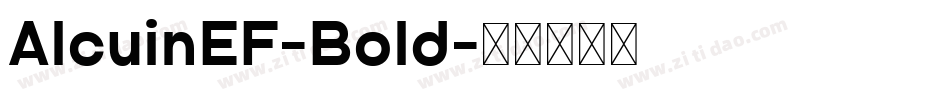 AlcuinEF-Bold字体转换