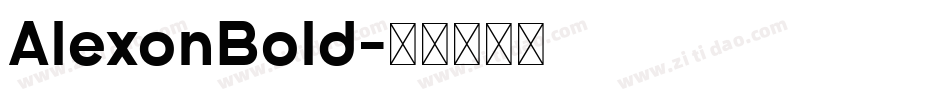 AlexonBold字体转换