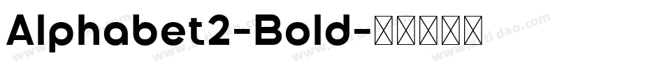 Alphabet2-Bold字体转换