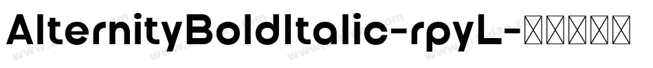AlternityBoldItalic-rpyL字体转换