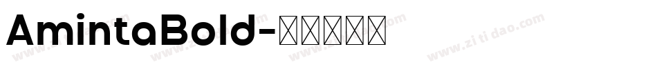AmintaBold字体转换