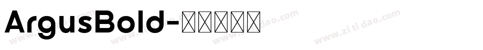 ArgusBold字体转换