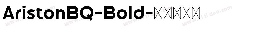 AristonBQ-Bold字体转换