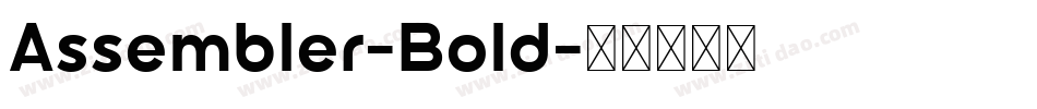 Assembler-Bold字体转换