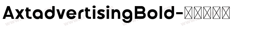 AxtadvertisingBold字体转换