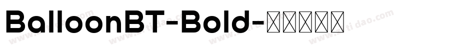 BalloonBT-Bold字体转换