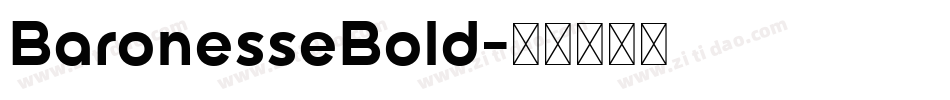 BaronesseBold字体转换