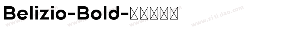 Belizio-Bold字体转换