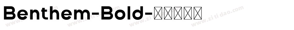 Benthem-Bold字体转换