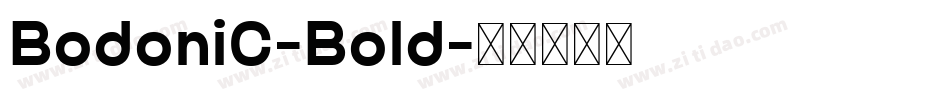 BodoniC-Bold字体转换