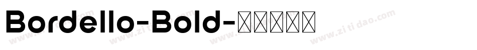 Bordello-Bold字体转换
