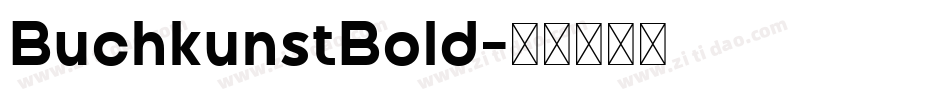 BuchkunstBold字体转换