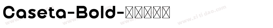 Caseta-Bold字体转换