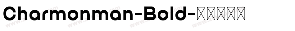 Charmonman-Bold字体转换