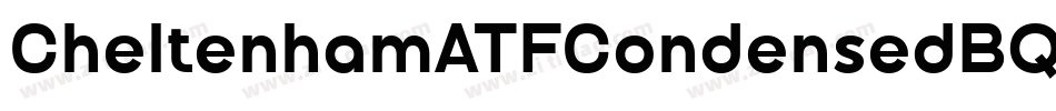 CheltenhamATFCondensedBQ-Bold字体转换