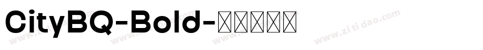 CityBQ-Bold字体转换