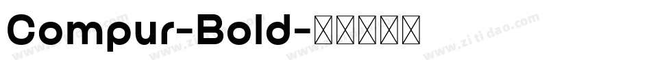 Compur-Bold字体转换