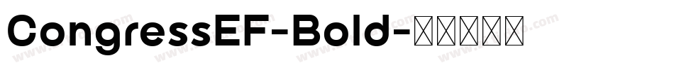 CongressEF-Bold字体转换