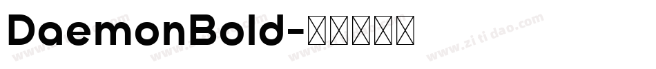 DaemonBold字体转换