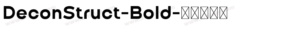 DeconStruct-Bold字体转换