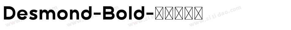 Desmond-Bold字体转换