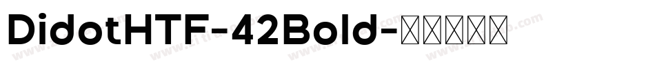 DidotHTF-42Bold字体转换