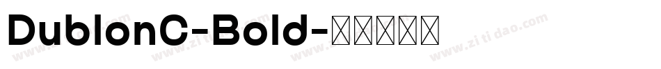DublonC-Bold字体转换