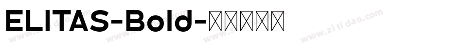 ELITAS-Bold字体转换