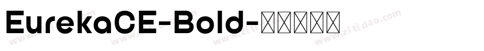 EurekaCE-Bold字体转换
