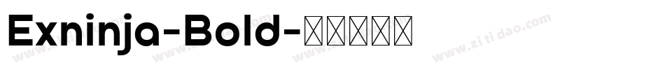 Exninja-Bold字体转换