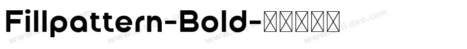 Fillpattern-Bold字体转换