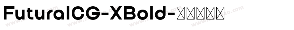 FuturaICG-XBold字体转换
