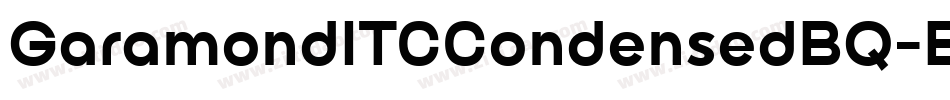 GaramondITCCondensedBQ-Bold字体转换