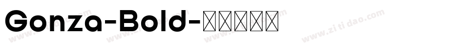 Gonza-Bold字体转换