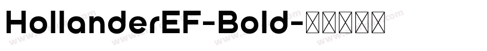 HollanderEF-Bold字体转换