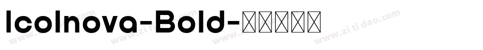 Icolnova-Bold字体转换