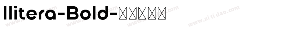 Ilitera-Bold字体转换