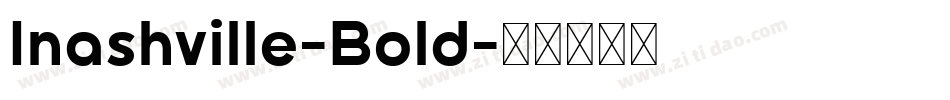 Inashville-Bold字体转换