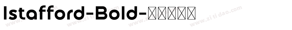 Istafford-Bold字体转换