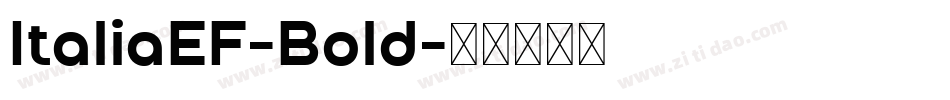 ItaliaEF-Bold字体转换