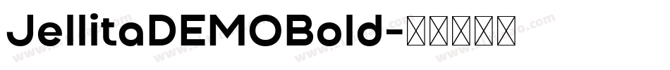 JellitaDEMOBold字体转换
