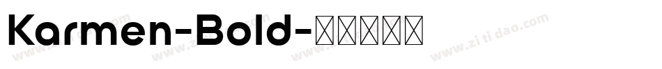 Karmen-Bold字体转换