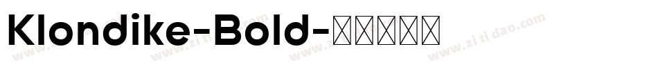 Klondike-Bold字体转换