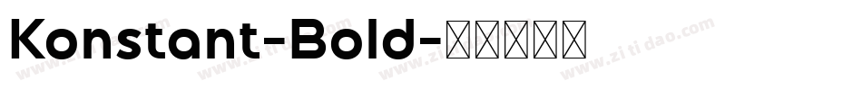Konstant-Bold字体转换