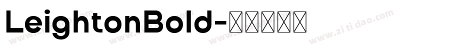 LeightonBold字体转换