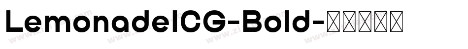 LemonadeICG-Bold字体转换