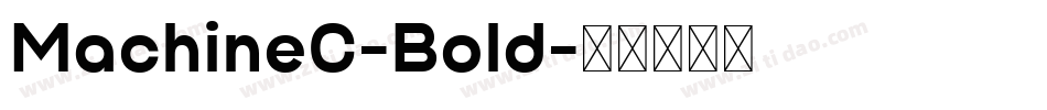 MachineC-Bold字体转换