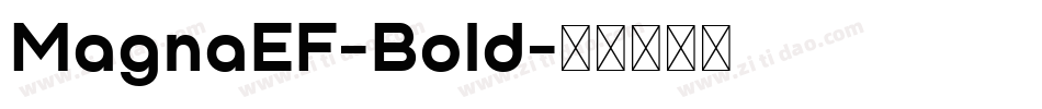 MagnaEF-Bold字体转换