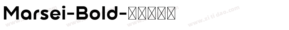 Marsei-Bold字体转换